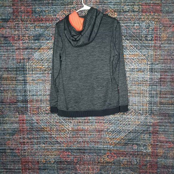 Under Armour mens heathered gray an black ColdGear Twist lined hoodie M EUC - Picture 2 of 7